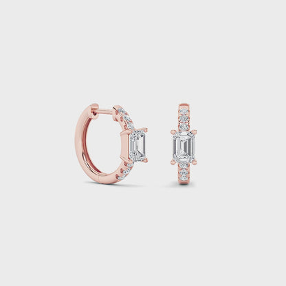 14KR 1.5ctw F+VS+ Lab Grown Diamond Earrings