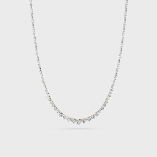 14KY 10ctw F+VS+ Lab Grown Diamond 16 Necklace