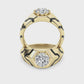 14KY 1.5CTW F+VS+ Lab Grown Diamond Ring