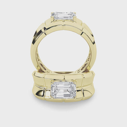 14KY 3.5ctw F+VS+ Lab Grown Diamond Ring