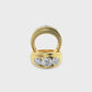 14KY 3ctw F+VS+ Lab Grown Diamond Ring