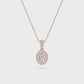 14KR 0.8ctw F+VS+ Lab Grown Diamond Pendant