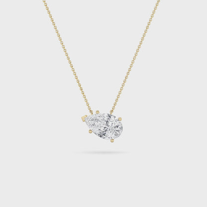 14KY 1ctw F+VS+ Lab Grown Diamond Pendant