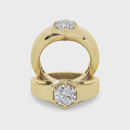 14KY 2ctw F+VS+ Lab Grown Diamond Ring