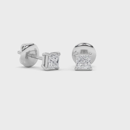 14KW 0.9ctw F+VS+ Lab Grown Diamond Earrings