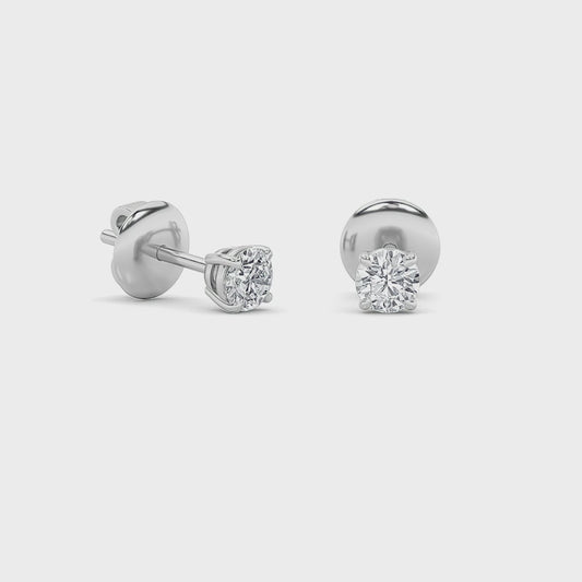 14KW 0.3ctw F+VS+ Lab Grown Diamond Earrings