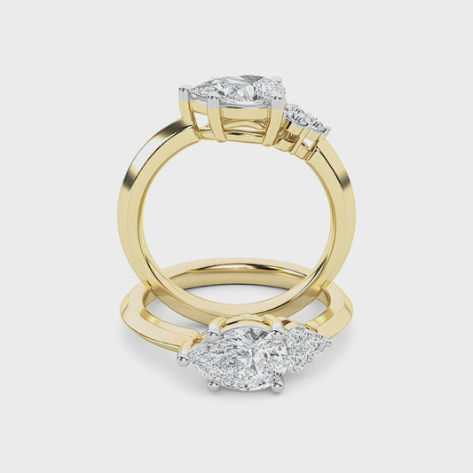 14KY 1.15CTW F+VS+ Lab Grown Diamond Ring