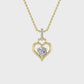 14KY 1.5ctw F+VS+ Lab Grown Diamond Pendant