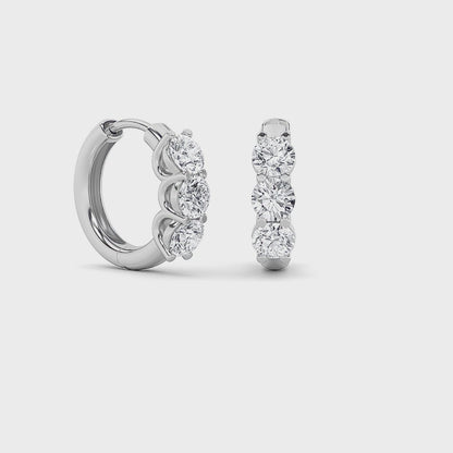 14KW 2ctw F+VS+ Lab Grown Diamond Earrings