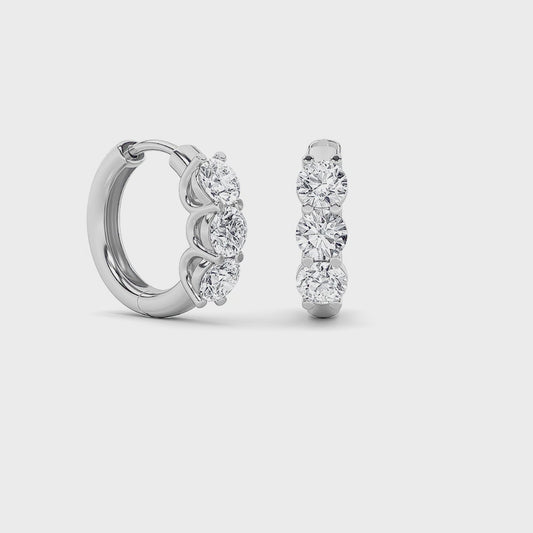 14KW 2ctw F+VS+ Lab Grown Diamond Earrings