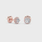 14KR 1ctw F+VS+ Lab Grown Diamond Earrings