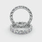 950 Platinum  2 1/10 CT Tw. Tw. Round Shape Lab Grown Diamond Full Eternity Band