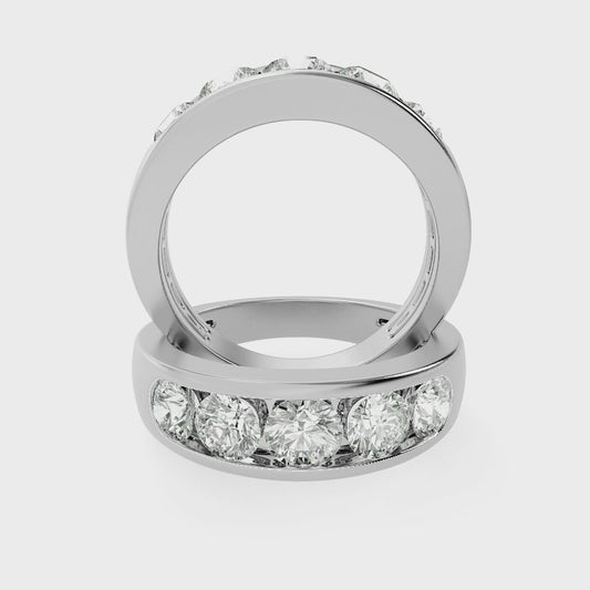 14KW 2ctw F+VS+ Lab Grown Diamond Ring