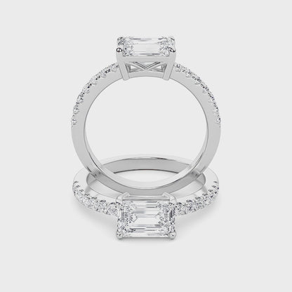 14KW 1.5ctw F+VS+ Lab Grown Diamond Sz 7 Ring