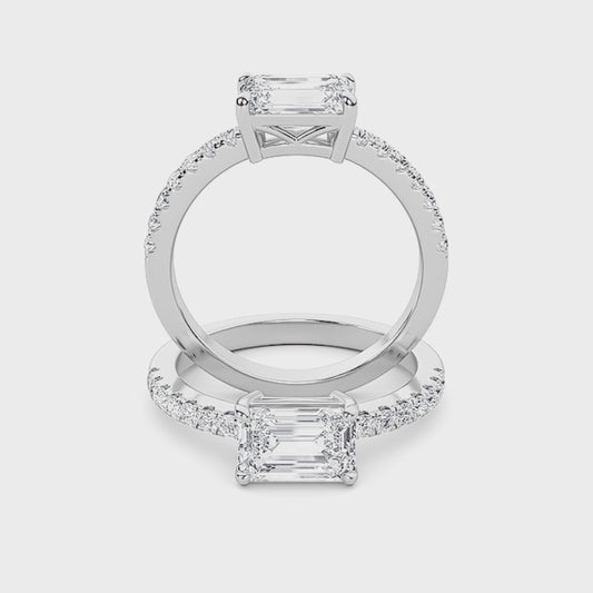 14KW 1.5ctw F+VS+ Lab Grown Diamond Sz 7 Ring