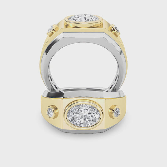 14KWY 1.5ctw F+VS+ Lab Grown Diamond Ring