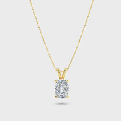 14KY 1ctw F+VS+ Lab Grown Diamond Pendant