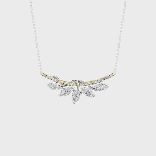 14KW 2ctw F+VS+  Lab Grown Diamond Pendant