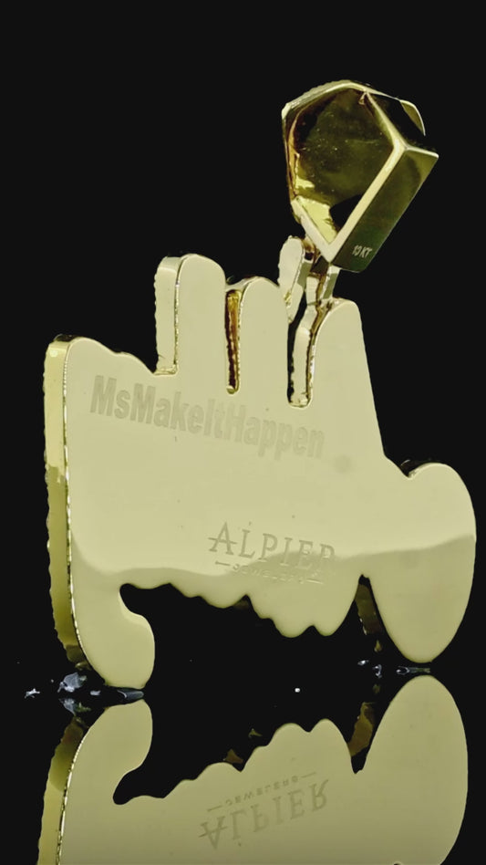 Custom Script Nameplate Pendant