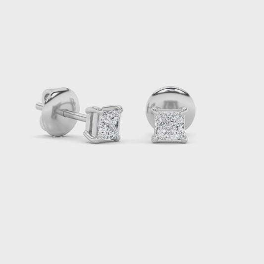 14KW 1.1ctw F+VVS+ Lab Grown Diamond Earrings