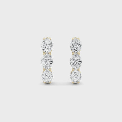 14KY 3.3ctw F+VS+ Lab Grown Diamond Earrings