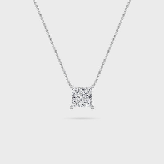 14KW 1ctw F+VS+ Lab Grown Diamond Pendant